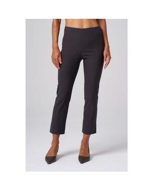 Franne Golde Cropped Stretch Magic Pant - Gray