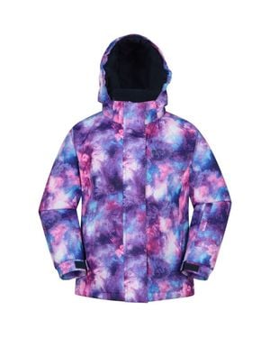 Mountain Warehouse Childrens/Kids Snowdrop Watercolor Ski Jacket - Purple