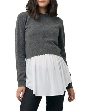Ripe Maternity Sandy Detachable Maternity Nursing Top - Black