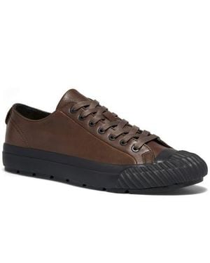 PF Flyers Grounder Leather Low-Top Sneaker - Brown