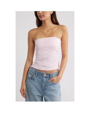PacSun Ophelia Ruched Tube Top - Pink