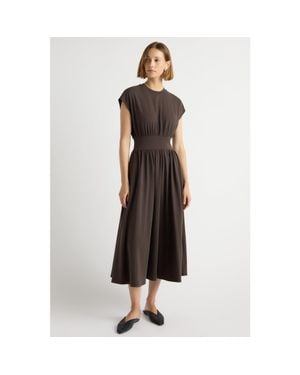 MODERN CITIZEN Prima Jersey Midi Dress - Black