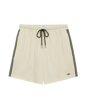 Le Club Resortwear 6.25 Le Club 4-Way Stretch Swim Trunks - Natural