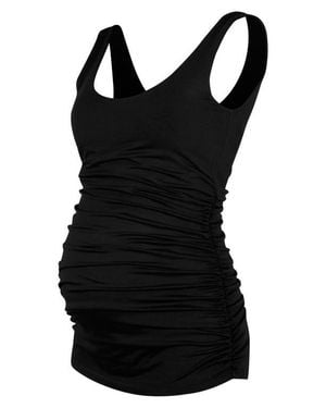 Isabella Oliver Ruched Maternity Tank - Black