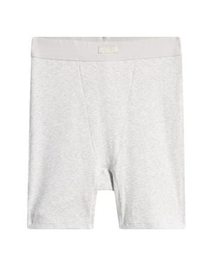 Skims Stretch Cotton Rib Boxers - White