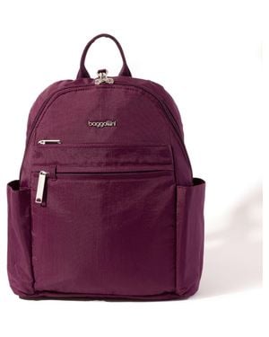 Baggallini Securtex Anti-Theft Vacation Backpack - Purple
