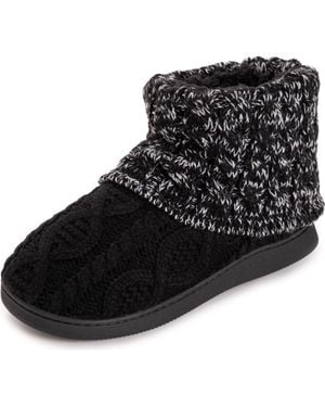 Muk Luks Rochelle Slipper Boot - Black