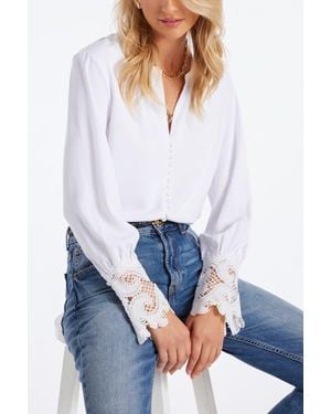 Bishop + Young Ariel Lace Detail Blouse - White
