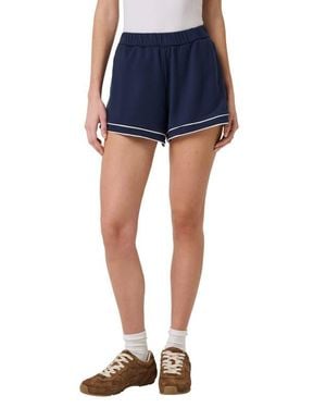Travis Mathew Cloud Terry Varsity Shorts - Blue