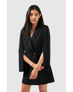Belle & Bloom Diamond Heart Blazer Dress - Black