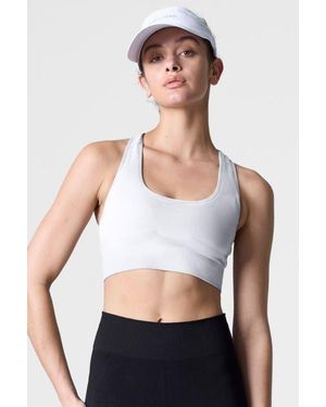 COZY ZERO Tech Merino Mid-Support Sports Bra - Gray