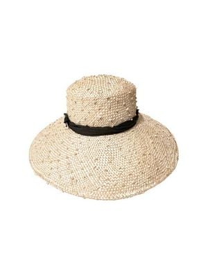 Binata Millinery Audrey Knotted Sisal Straw Hat - Natural