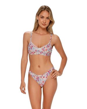 Swim Systems Pom Pom Annalee Underwire Bikini Swimsuit Top - White