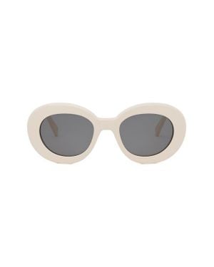 Celine Triomphe 53Mm Round Sunglasses - Gray