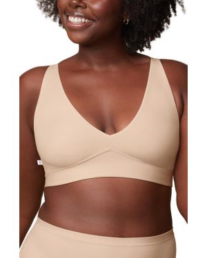 HARPER WILDE Bliss Plunge Adjustable Bralette - Brown