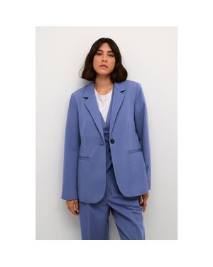 Kaffe Sakura Single Breasted Blazer - Blue