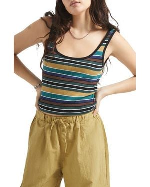 Brixton Ringer Rib Tank - Blue