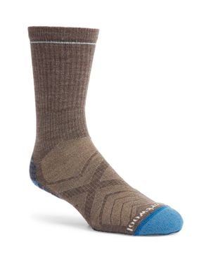 Smartwool Hike Light Cushioning Merino Wool Blend Crew Socks - Gray