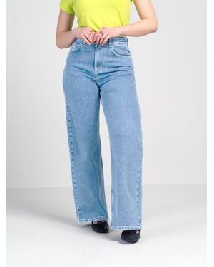 Kettlewell Darla Wide Leg High Waisted Jeans - Blue