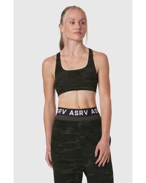 ASRV Lycra Hybrid Sports Bra - Black