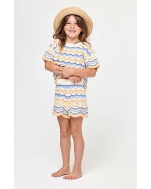 LSPACE Kids' Sunnie Knit Top & Shorts Set - Multicolor