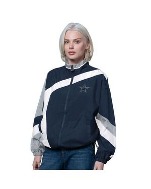 Starter Dallas Cowboys Vintage 1St Quarter Full-Zip Windbreaker - Blue