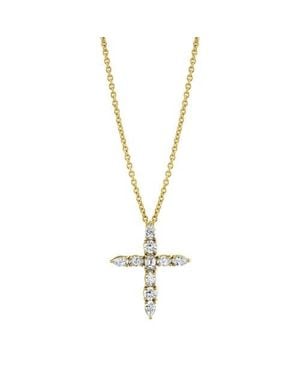 Michael M Montage Cross Pendant Necklace - Metallic