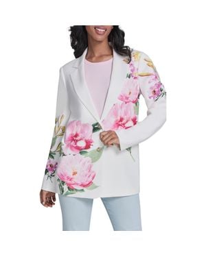 KARL LAGERFELD Placed Floral Blazer - Multicolor