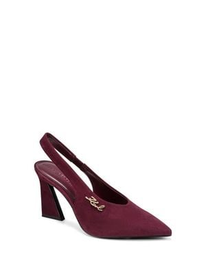 KARL LAGERFELD Lauryn Slingback Pump - Purple