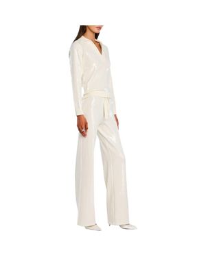 retroféte Shaelynn Sequin Knit Shirt - White