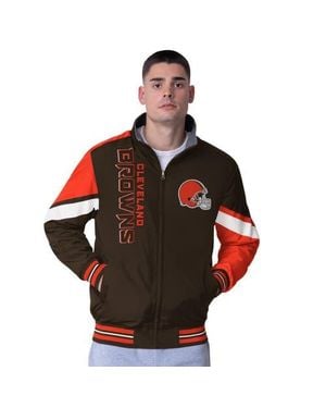 G-III Extreme Cleveland Browns Strong Arm Reversible Full-Zip Jacket - Red