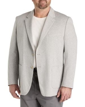 JV Reflex Big & Tall Houndstooth Sport Coat - Gray