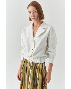 Exquise Romina Collar Jacket - Gray