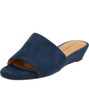 Comfortview The Capri Slip On Mule - Blue