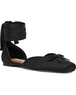Steve Madden Leonora Ankle Wrap Flat - Black