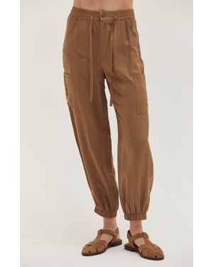 Crescent Lightweight Cargo Jogger Pants - Brown