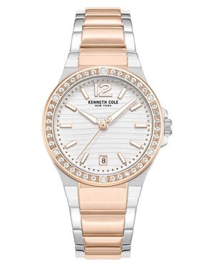Kenneth Cole Glenville Two-Tone Bracelet Watch, 32Mm - Multicolor