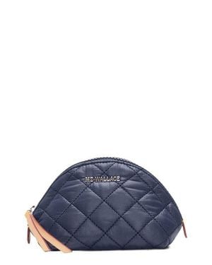 MZ Wallace Momo Quilted Nylon Pouch - Blue