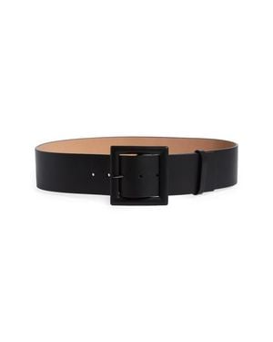 Carolina Herrera Icon Leather Belt - Black
