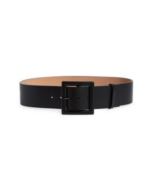 Carolina Herrera Icon Leather Belt - Black