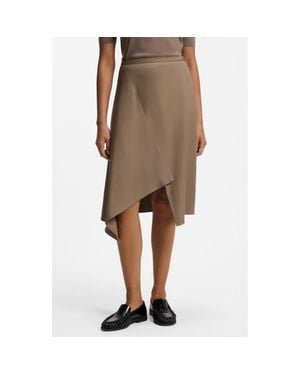BOSS Voxana Asymmetric Skirt - Brown