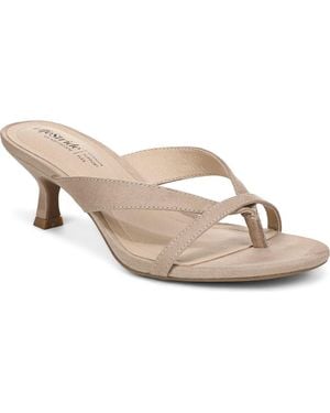 LifeStride Navine Kitten Heel Flip Flop - White