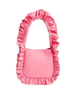 Baggy London Original Ruffle Twill Tote - Pink