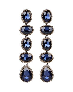 Deepa Gurnani Tyra Drop Earrings - Blue