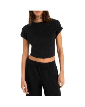 Vitamin A Coast Crop T-Shirt - Black