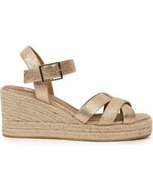 Bobbies Cléo Espadrille Wedges - Metallic