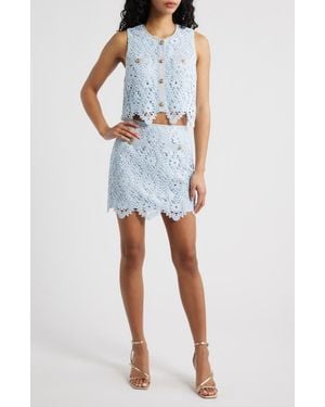 Saylor Finn Floral Sleeveless Sundress - Blue