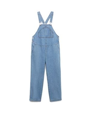 Mango Denim Maternity Overalls - Blue