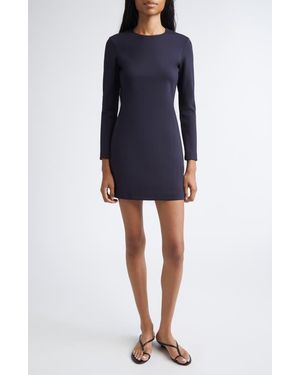 Max Mara Long Viscose Jersey Dress in Blue | Lyst