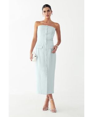 Willa Vale Midi Dress - White